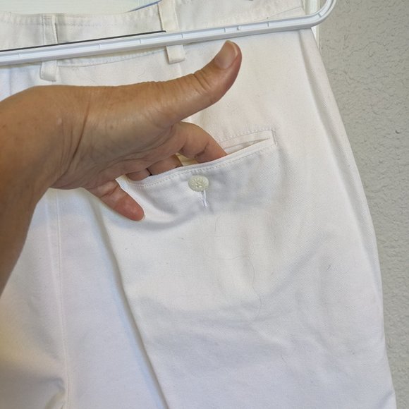 NWT!!! 90s Vintage Lizsport Bermuda Shorts | White | 10 | 100% Cotton - Picture 6 of 7